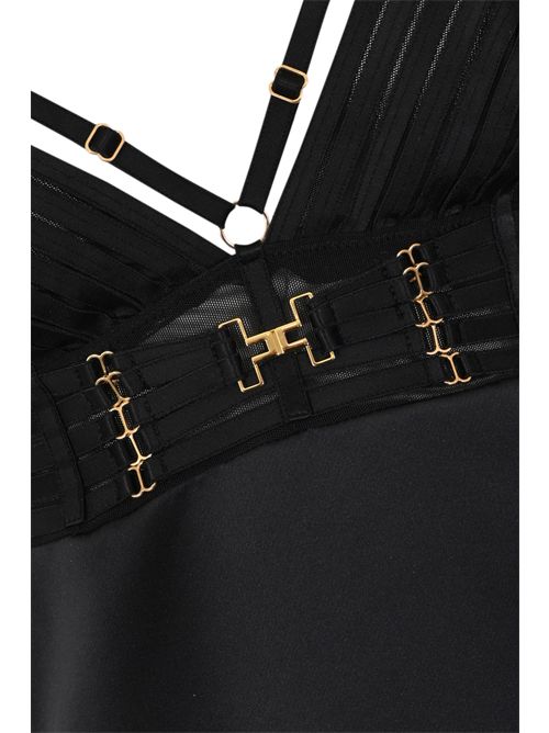 Mini abito in duchesse con elastici Elisabetta Franchi | AB95062E2110